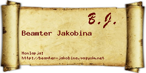 Beamter Jakobina névjegykártya